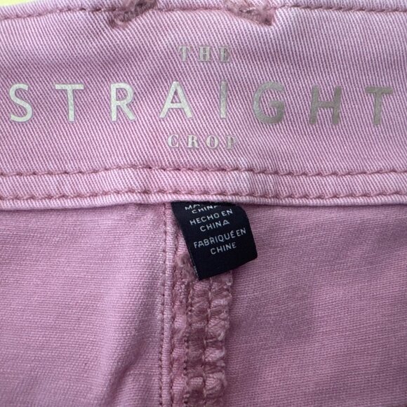 2/$30 Size 2 White House Black Market Pink Straight Crop Pants - Picture 9 of 13